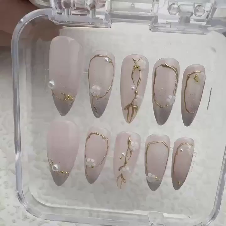Gothic Light Handmade Press on nails 
