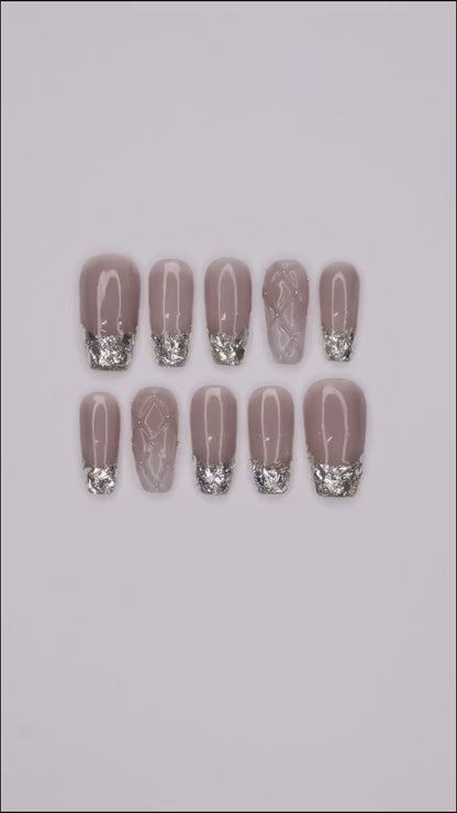 Gothic Glitter Press on nails