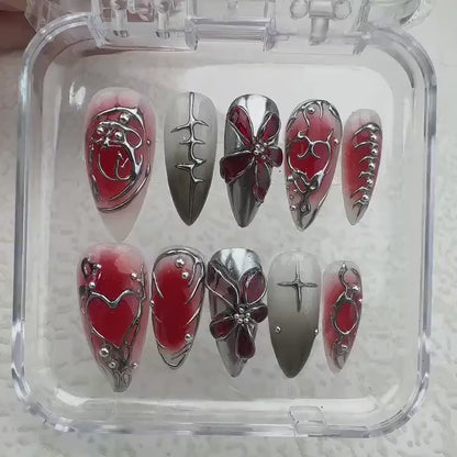 Gothic style 1 Handmade Press on nails
