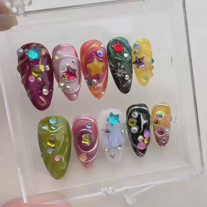 Sea Star Handmade Press on nails - Summer Nails 