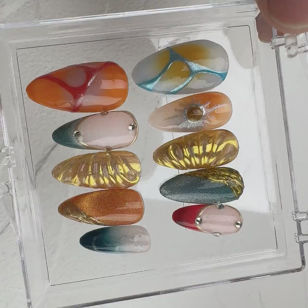 Gothic Summer Handmade Press on nails 