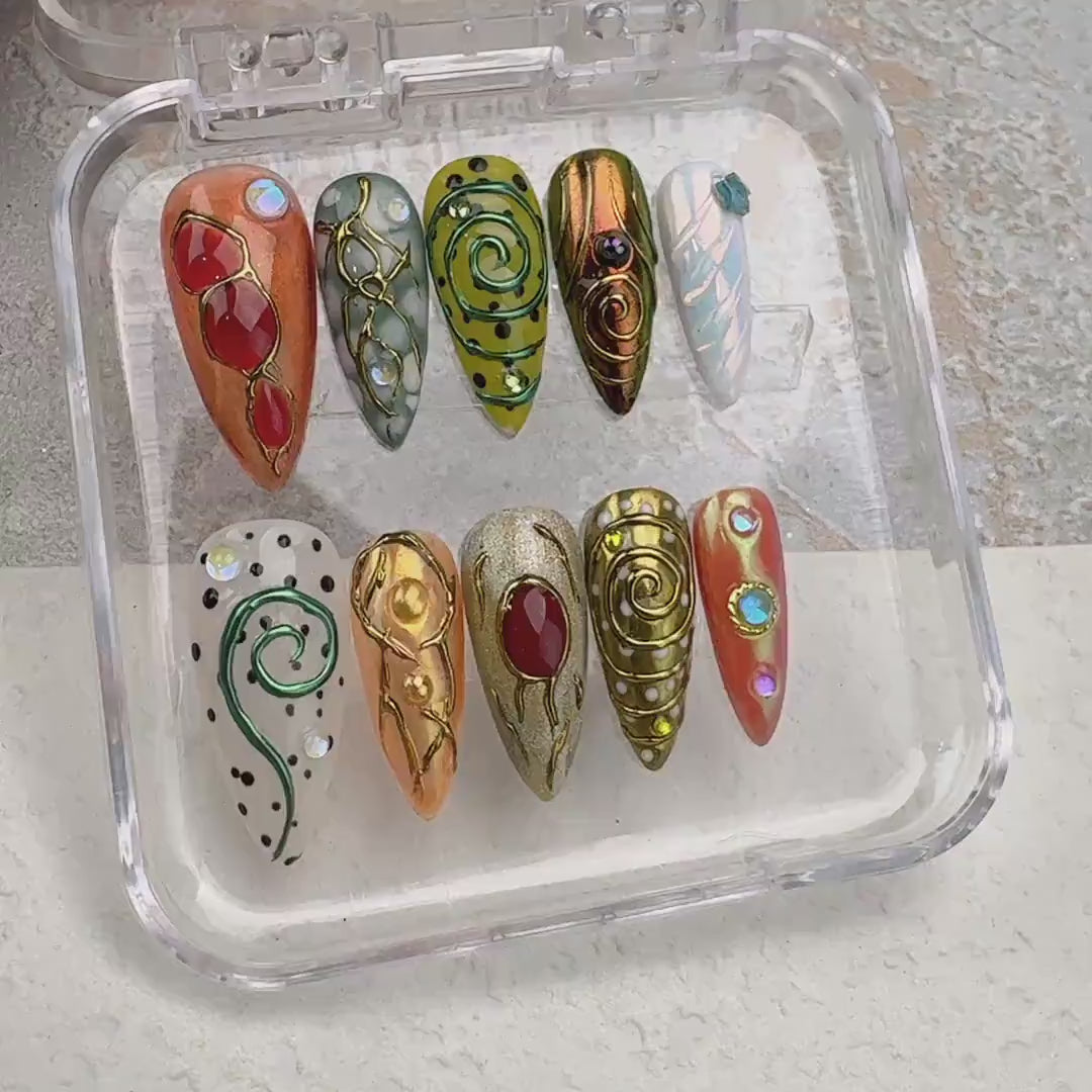 flower-summer-style-1-handmade-press-on-nails-summer-nails