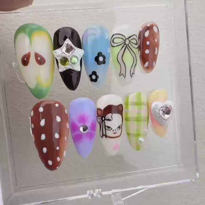 Fruit Summer Handmade Press on nails - Summer Nails